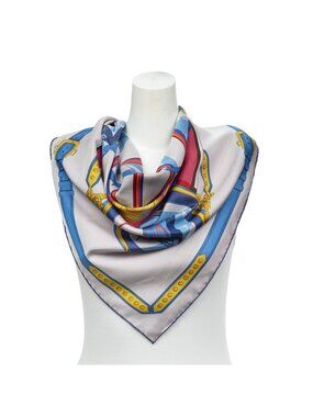 Hermes Scarf Blue